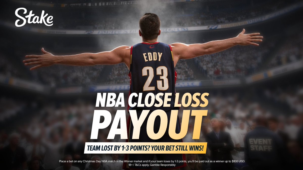 Christmas Day NBA loss by 1–3 points? Get paid up to $100 with <a href="/stake/">Stake.com</a> 🎅🎄🏀
