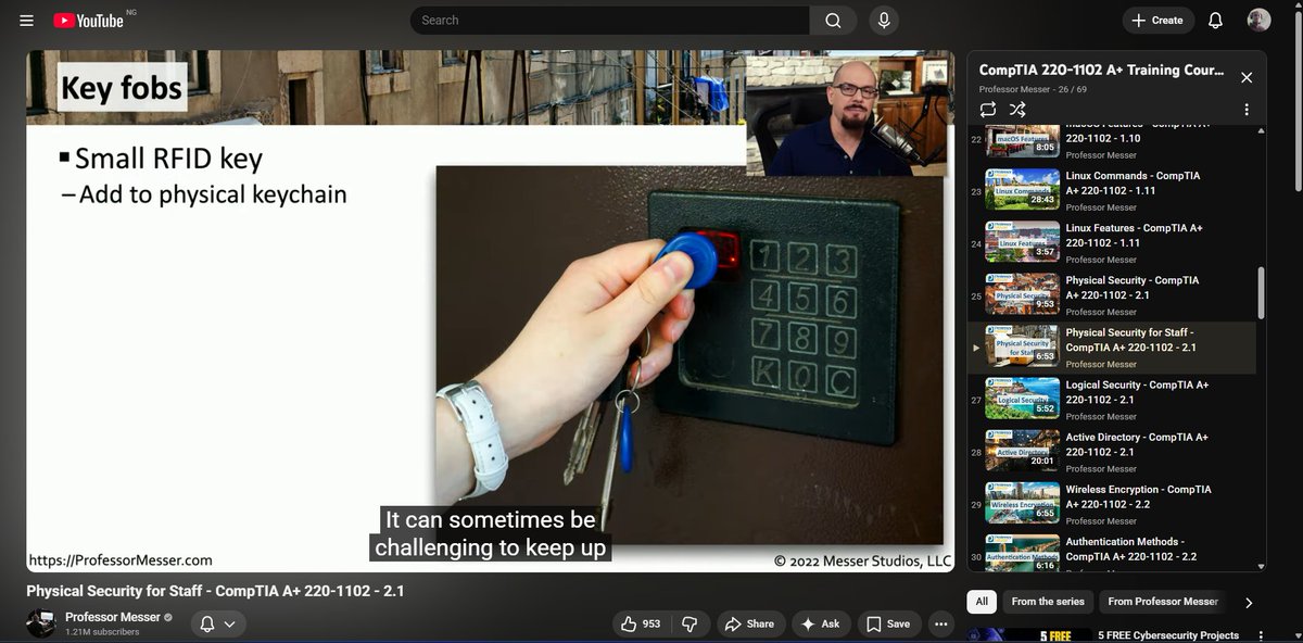 80% of #100DaysOfCybersecurity.
 Back to my CompTIA A+ training course. <a href="/Nnajikenechi/">Mr Kelz</a>