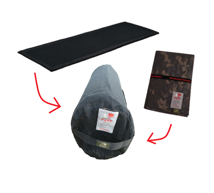 アルミパディング遮熱マットとエスカルゴマットのワイドサイズがセット