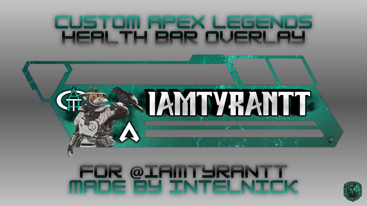 intelnick's tweet image. Custom Apex Legends Health Bar Overlay for @IAmTyranttX