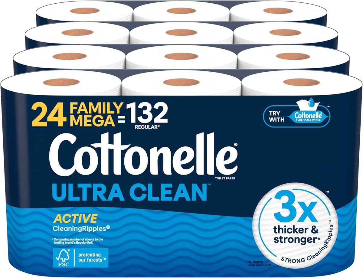 2X COUPONS ON TOILET PAPER

24 Family Mega Rolls Cottonelle $13.79 (List: $27.59)

1. Activate 15% coupon: dealsfinder.io/?go=amzn.to/4j…

2. Apply 30% S&amp;S coupon then checkout: dealsfinder.io/?go=amzn.to/49… #ad
