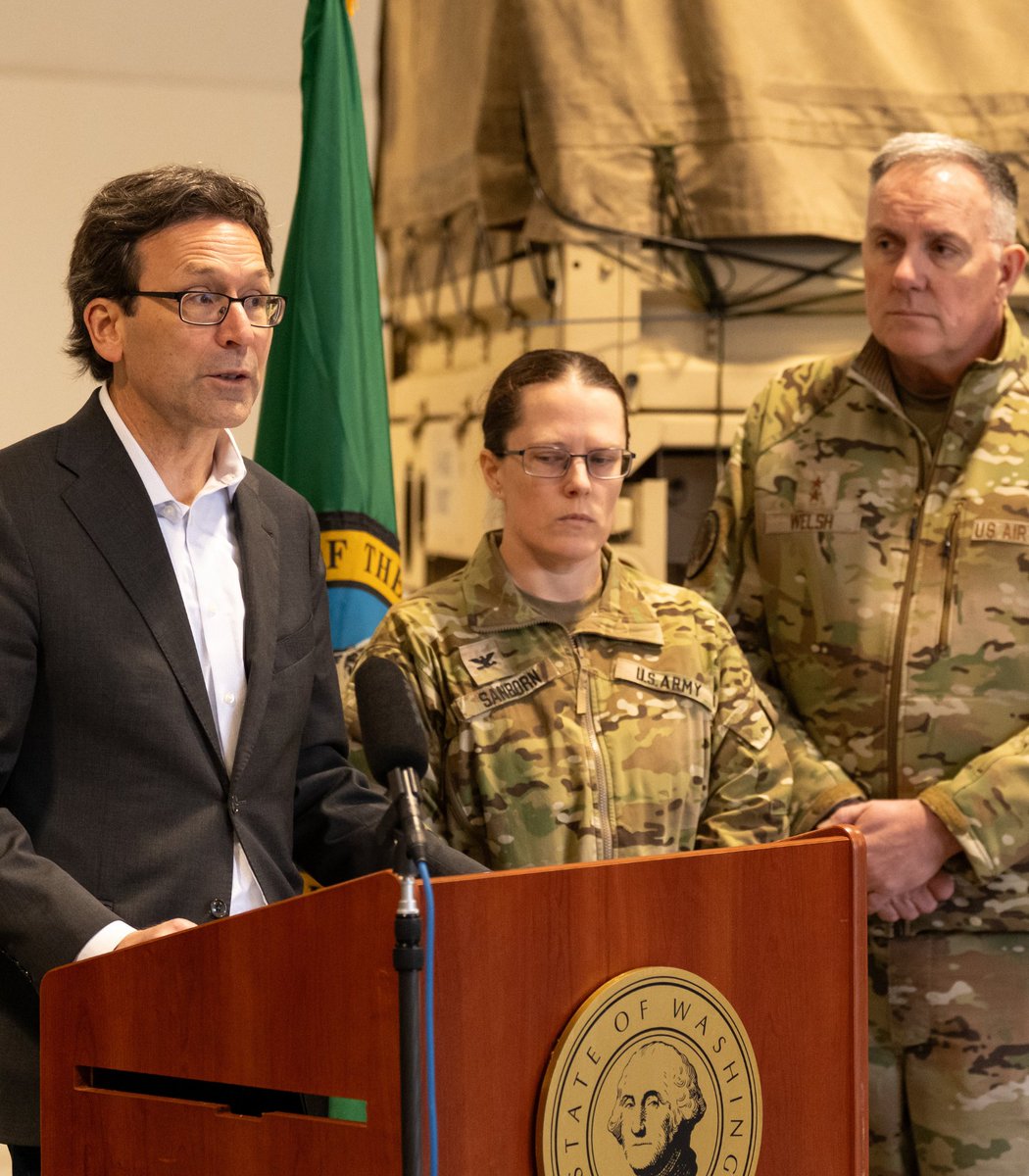 The natural disaster our state is going through is historic in nature and will be a long-term event.

I’m grateful for the work of the National Guard. When you see service members in your neighborhoods, know that they’re performing a critical function to help ensure your safety.