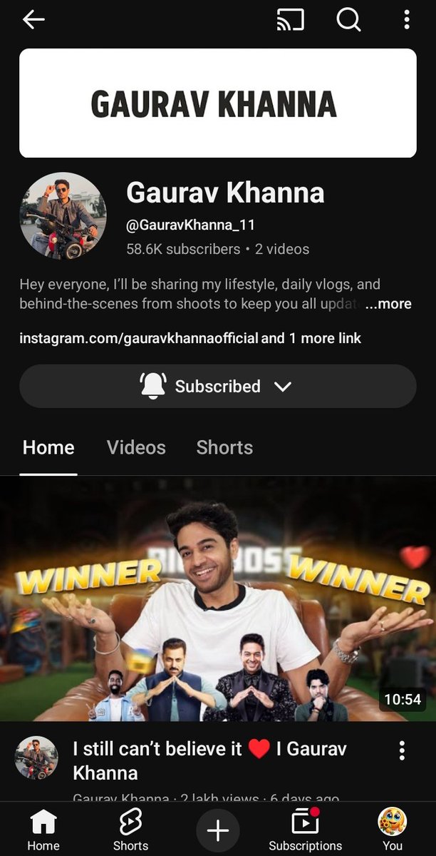 GK is back with YT channel 

#GauravKhanna #GauravKhanna