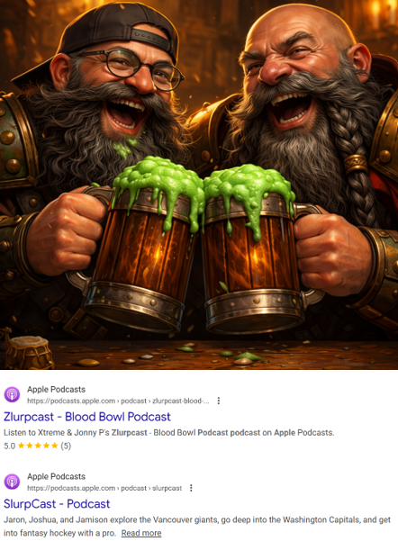 New Zlurpcast up!
Watch: youtu.be/bOjGb6psUR4
Listen: open.spotify.com/episode/5HNw8I…

Make you sure get the right one. It's the one with a Z and sort of covers #bloodbowl