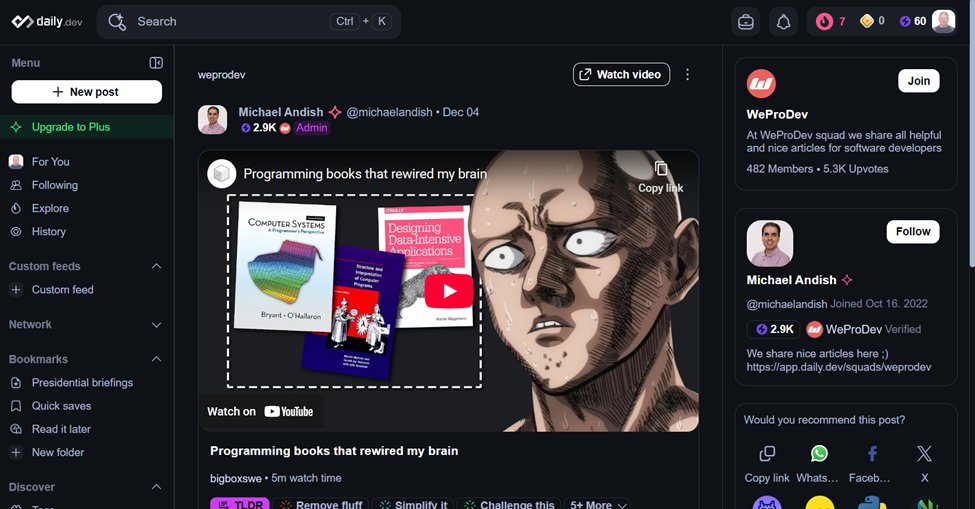 DayDayUp22's tweet image. Tuesday Progress Update 🎮📖
📅 December 16, 2025
• #Beyond365DaysOfCode Day 352
• #100DaysOfCode Day 352
• #freeCodeCamp

📖 Daily Reading
✅ freeCodeCamp News – 1 article
✅ Daily.dev – 1 article