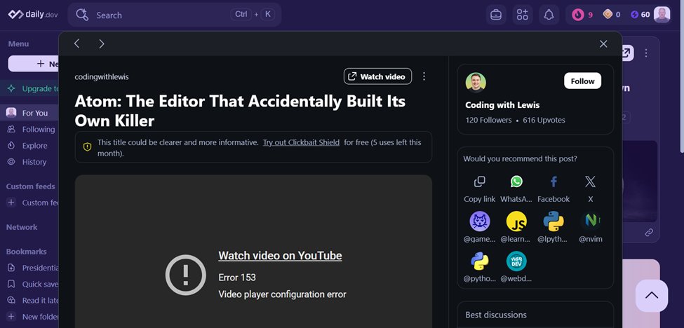 DayDayUp22's tweet image. Thursday Dev Update 🎮📚
📅 December 18, 2025
• #Beyond365DaysOfCode Day 354
• #100DaysOfCode Day 354
• #freeCodeCamp

📖 Daily Reading
✅ freeCodeCamp News – 1 article
✅ Daily.dev – 1 article