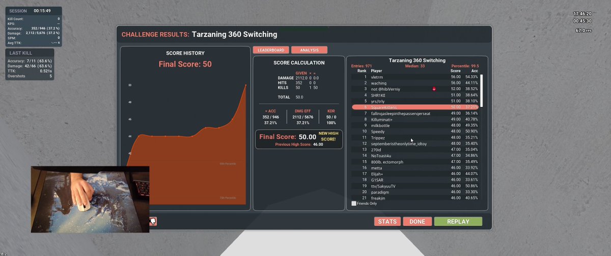 Cool score from stream yesterday!
Is recording my gameplay while streaming the play for clips? Twitch only does 60s clips so I have to clip the beginning or the score