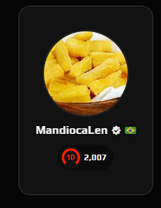 MandiocaLen's tweet photo. FINALMENTE AMIGOS O LEVEL 10 FACEIT VEIO https://t.co/pZeiE4WOPR