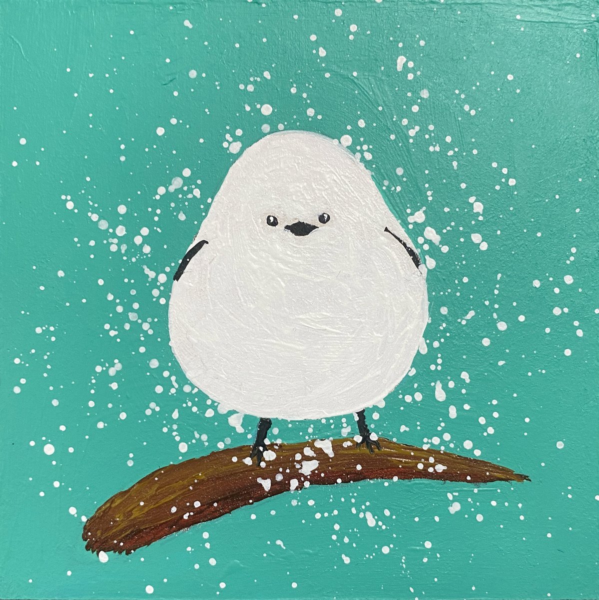 シマエナガの絵