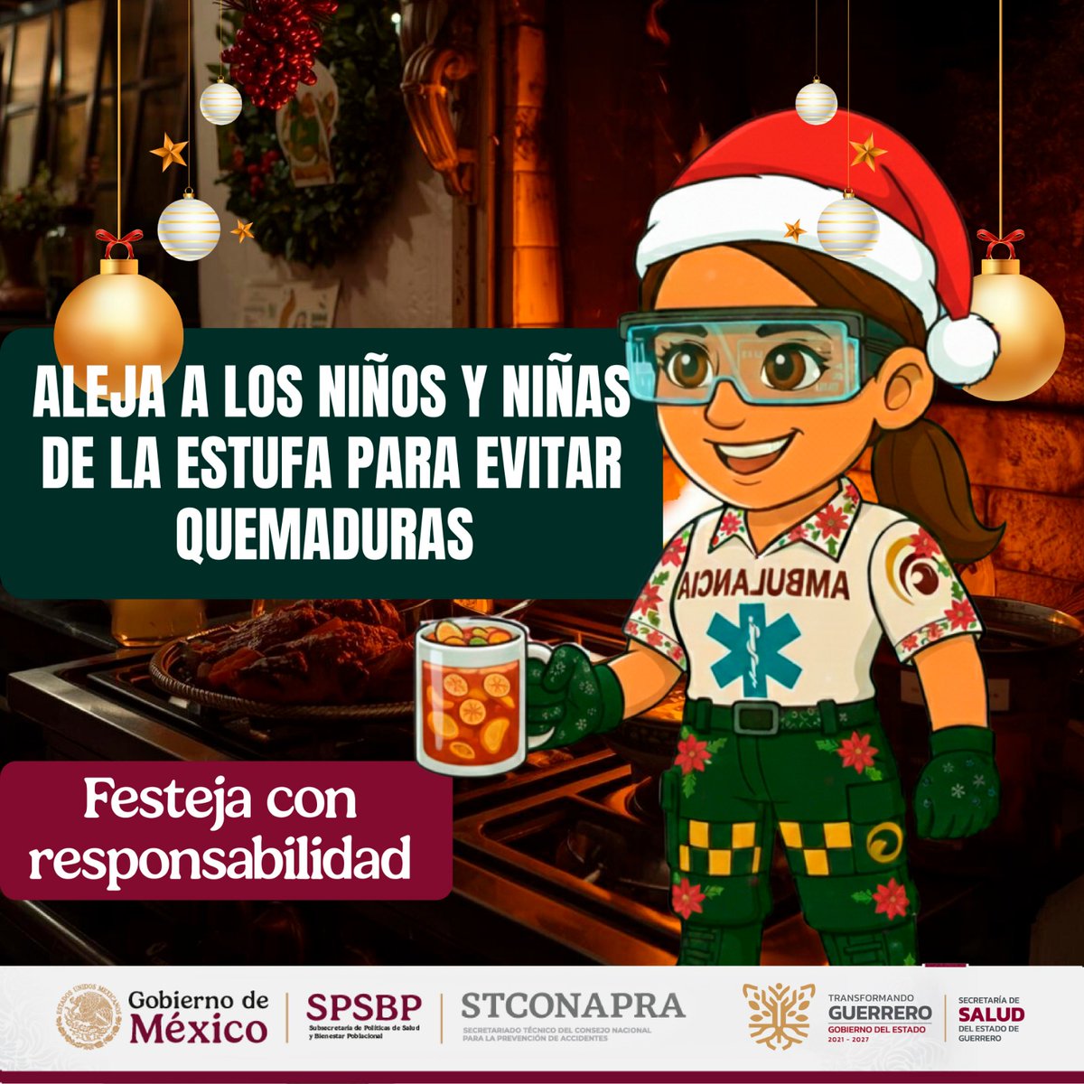 SSaludGro's tweet image. En estas fiestas, cuida cada espacio del hogar para proteger a la niñez. 🏡
#NiñezSegura #FestejaConResponsabilidad