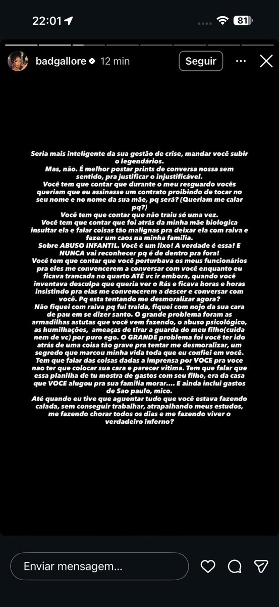choquei's tweet image. 🚨AGORA: Lorena rebate pronunciamento de MC Daniel e começa a expor ele de novo:

“Seria mais inteligente da sua gestão de crise, mandar você subir legendários. Mas, não. É melhor postar prints de conversa nossa sem sentido, pra justificar o injustificável. Você é um lixo!”