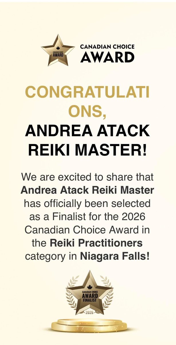 So grateful to be a Canadian Choice Awards Finalist!
Thank you for the love, support, and belief.
✨🙏