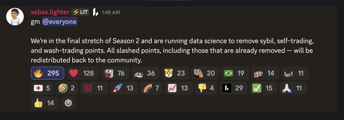 96OnChain's tweet image. lighter @Lighter_xyz is performing the last sybil check

the points removed earlier from sybilors will be shared back to the community 

gLighter