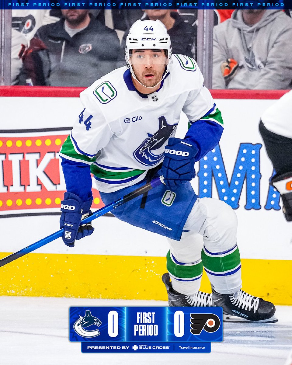 Canucks's tweet image. Scoreless after 1.