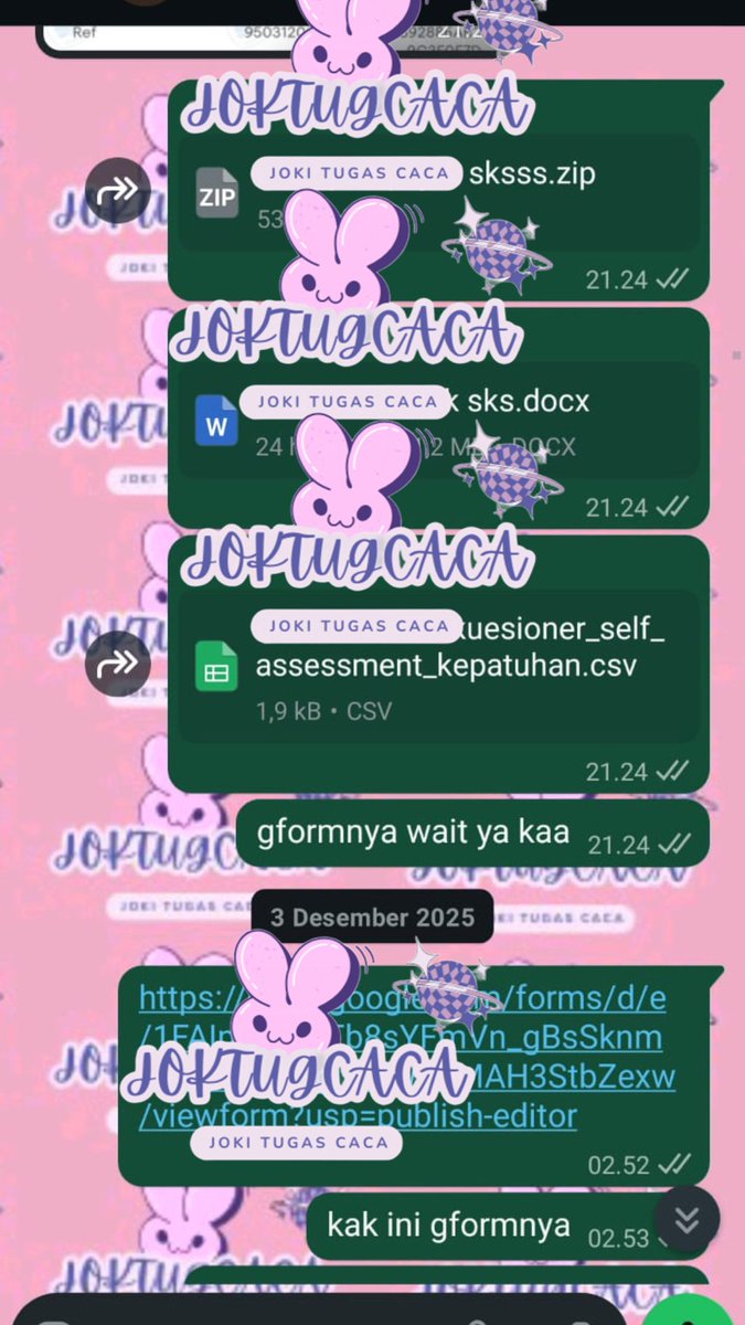 343. Testimoni joki kelompokin komen✨
344. Testimoni joki video animasi 3d ai✨
345. Testimoni joki tabel indikator skripsi✨
346. Testimoni joki metopen smartpls✨
#jokitugas #zonauang