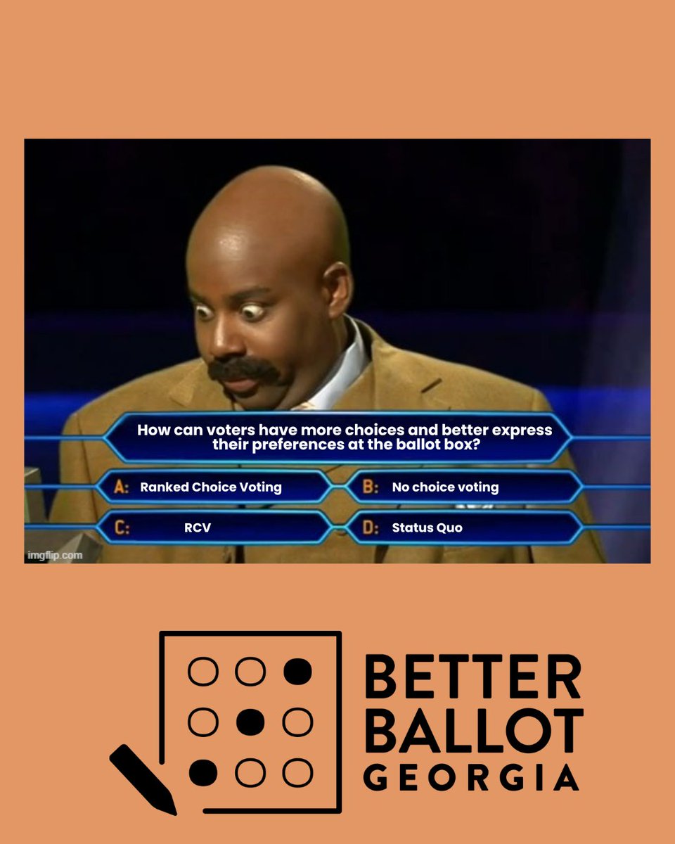 Pretty obvious choices here!

#RCV #RankedChoiceVoting