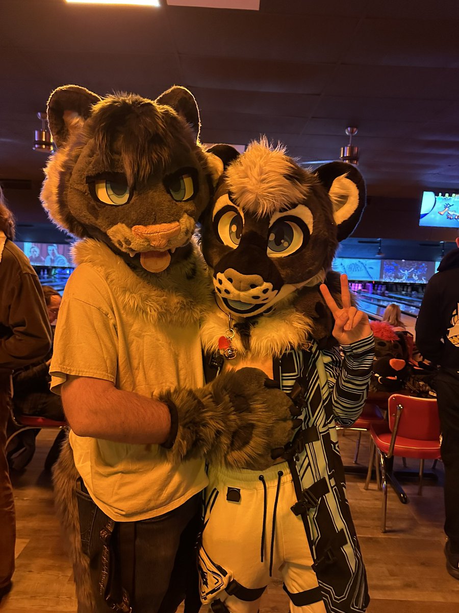 Found a friend while at the bowling alley!