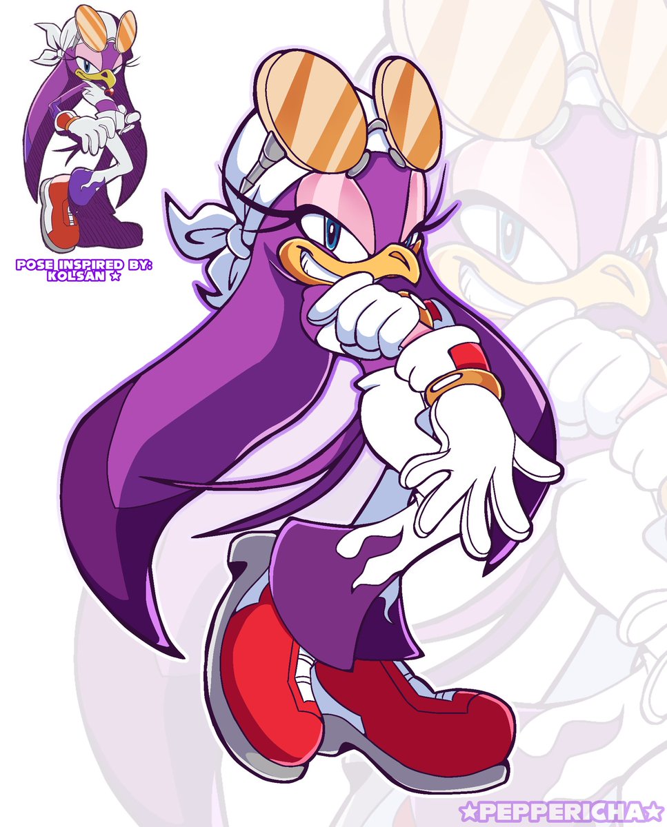 purple bird doodle 
pose inspired by <a href="/KOLSANART/">KOLSAN</a> drawing of wave I really like <3