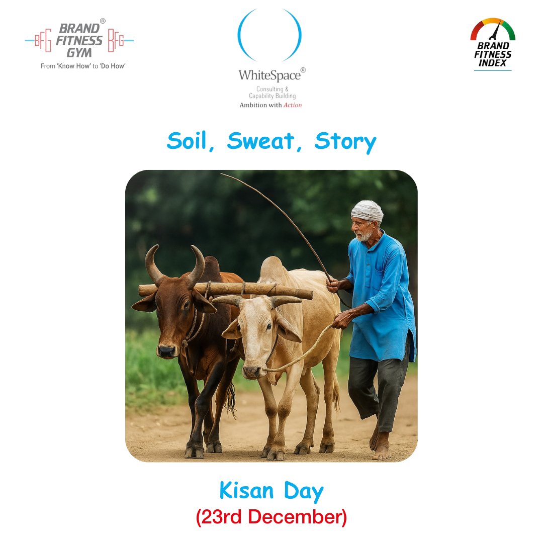 Soil, Sweat, Story.

In India, every plate tells a story. Not just of food, but of the farmers who make it possible.

Soil, Sweat, Story. Let’s work to make them stories of joy.

#KisanDay #FarmersDay #ThankAFarmer #SupportFarmers