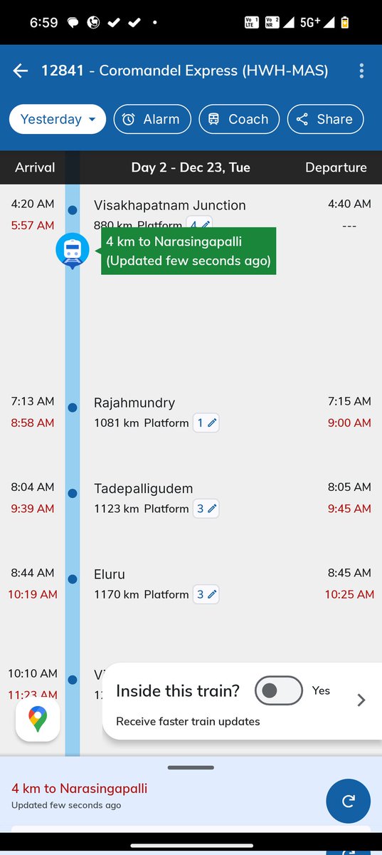 itsMazahar's tweet photo. I booked my ticket as the train was scheduled at 7:20 AM due to urgency. After booking, the departure time changed to 8:58 AM, causing serious inconvenience. Such major timing changes should be clearly communicated before booking.  explanation and corrective action &amp; and refund https://t.co/GeR7F3ku9B