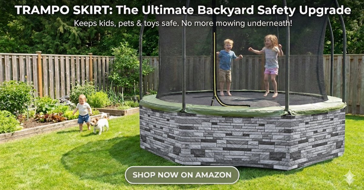 trampo_skirt's tweet image. Backyard moments done right with the Trampo Skirt.
tramposkirt.com
#TrampoSkirt #FamilyBackyard #TrampolineLife #KidsAtPlay #BackyardUpgrade