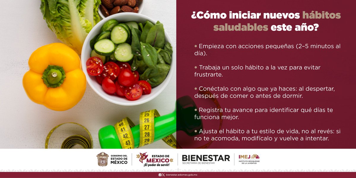 ¿Cómo iniciar nuevos hábitos saludables este año?

#ElPoderDeServir
#LaGeneraciónDeLaTransformación