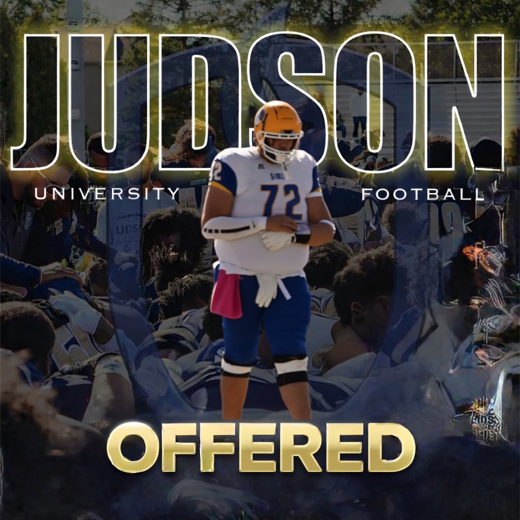 72AngelH's tweet photo. All Glory To God. After a conversation with Coach Velasquez, I am humbled and blessed to receive an offer from Judson University! Thank you for the opportunity to pursue my passion for football and further my education. Excited to see where this journey takes me! https://t.co/4x6BoCmtSJ