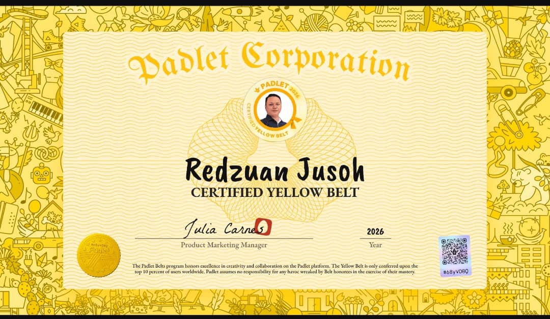 reizwan's tweet photo. πPadlet Yellow Belt Achieved! π
Proud to complete the Padlet Yellow Belt and strengthen my skills in #creating #interactive, #engaging, and #collaborative learning spaces @padlet
#Padlet #PadletYellowBelt #innovativelearning #teachers #ProfessionalDevelopment https://t.co/sXhXrgG1eW