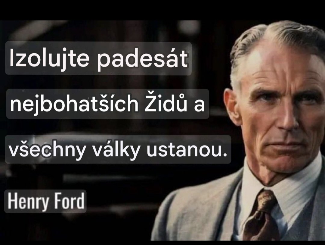 ElCid30639603's tweet image. 🌏  Žně, jaké mají vojenské korporáty, tu byly naposledy před 2WW.
Napadají mě slova Henry Forda které řekl 1923 po 1WW v Montrealu při rozhovoru s novináři, že jediný způsob jak dosáhnout světového míru, je "sebrat 50 nejbohatších židů světa a izolovat je". 🤷
