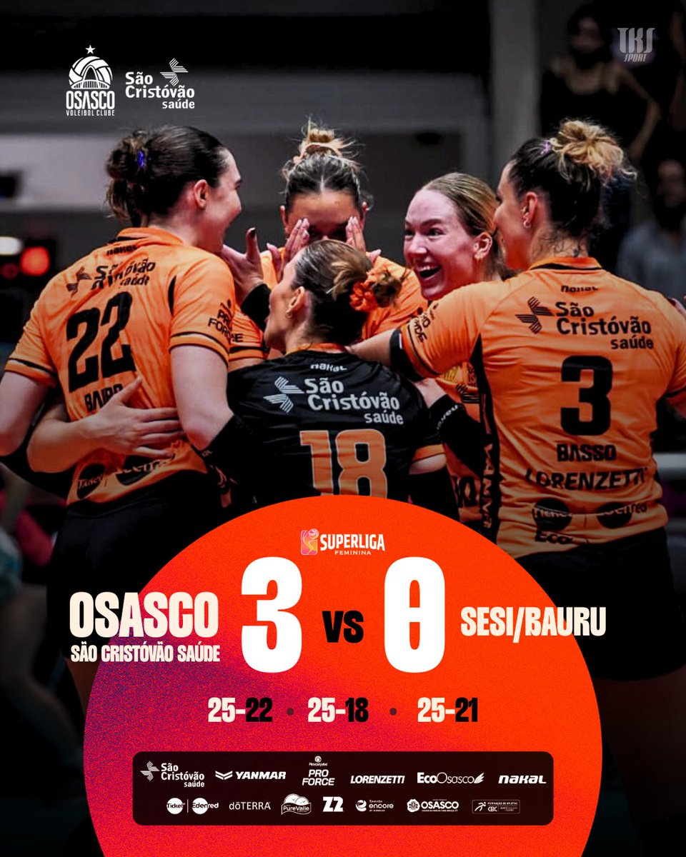 FIM DE JOGO e DEU OSASCO SÃO CRISTÓVÃO SAÚDE vencendo por 3x0 o Sesi/Bauru na última partida de 2025 pela Superliga25-26!!!!👊😍🔥

VamooooOZ!!!💪🏐

📸 @osascovoleibolclube - @carol__fotografia 

#JuntosPorOsasco
#OzACadaDiaTeQueroMais