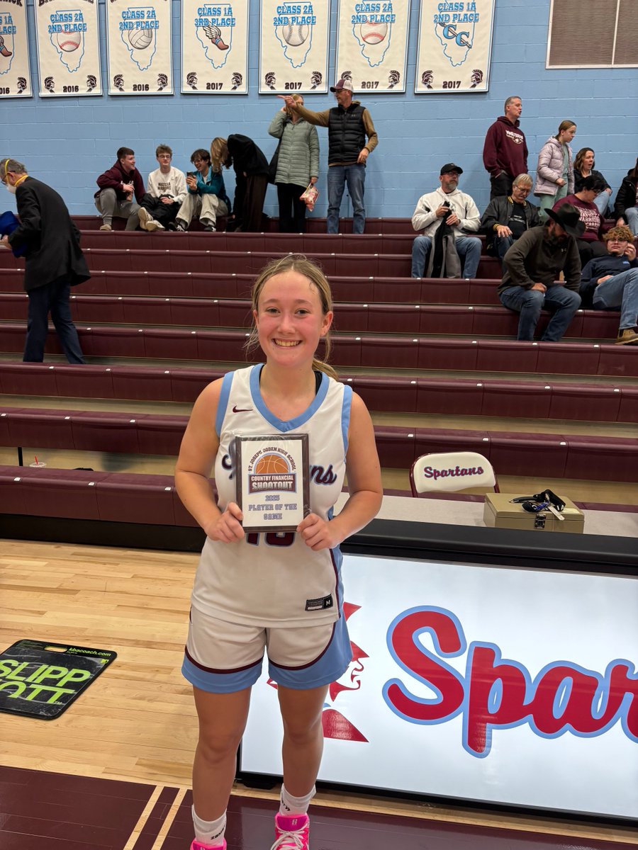 Congrats to ⁦<a href="/SJOGirlsHoops1/">SJOGirlsHoops</a>⁩ tonight! The Spartans defeated Watseka, 65-54, here @ home! Addie Brooks was the player of the game finishing w/ 18 points! ⁦<a href="/Maroon_Platoon/">SJO Maroon Platoon</a>⁩ ⁦<a href="/Stjosephrecord/">St. Joseph Record</a>⁩ ⁦<a href="/SJOSportsPage/">Sentinel Sports</a>⁩ ⁦<a href="/IlliniPrairie/">Illini Prairie Conference</a>⁩ ⁦<a href="/ngpreps/">News-Gazette Preps</a>⁩
