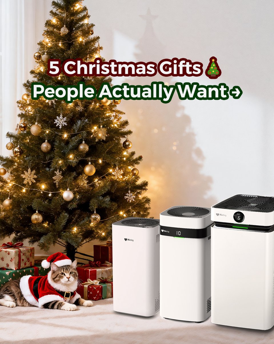 AirdogPro's tweet photo. (5/3)Which Christmas gift can make your home more comfortable, warm, and fresh?in 12.25 your stunning gifts!?🎁
Drop your comments below you may have chance to get one!

 #ChristmasGifts #HomeEssentials#Christmasgift#Airdog#AirdogAirPurifier https://t.co/lGxPRZW2tL