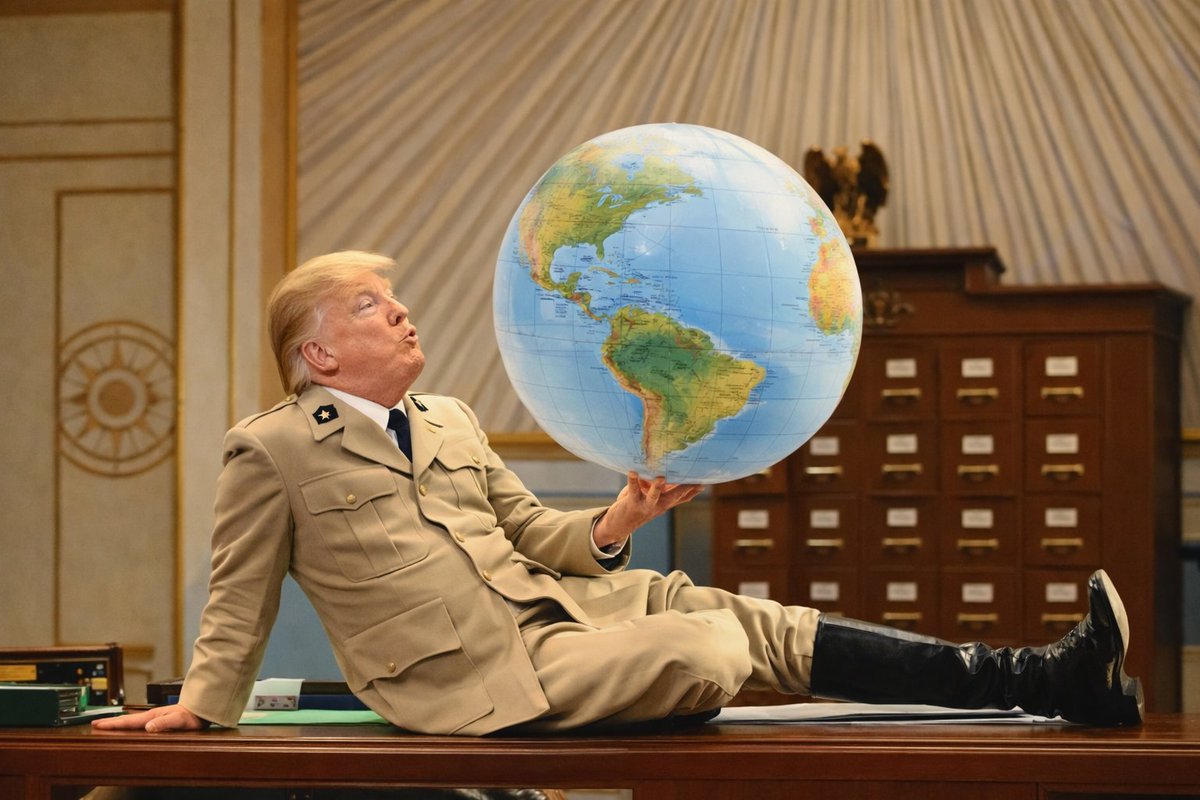 SoyAlexisLarry's tweet photo. #ULTIMAHORA🚨: Trump dice que quiere Groenlandia porque Dios se la prometió hace 3000 años. https://t.co/ApKYzVEhWN