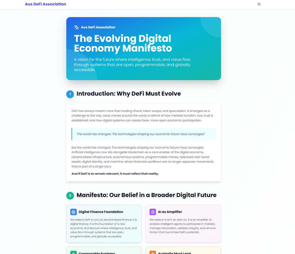 Aus DeFi Association tweet media