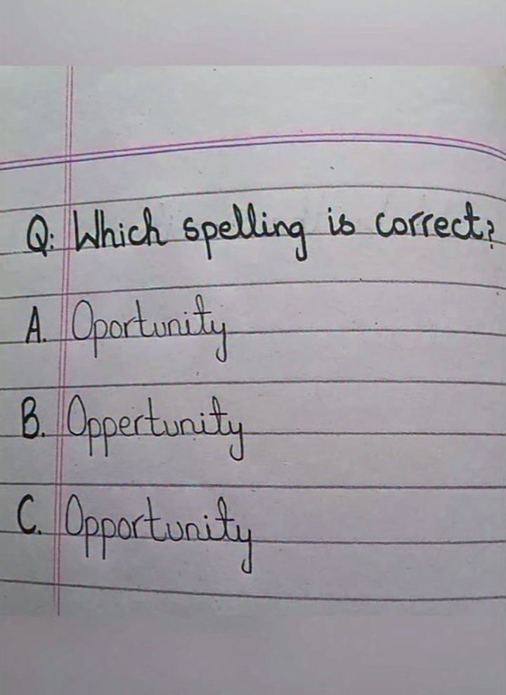 Which spelling is correct?