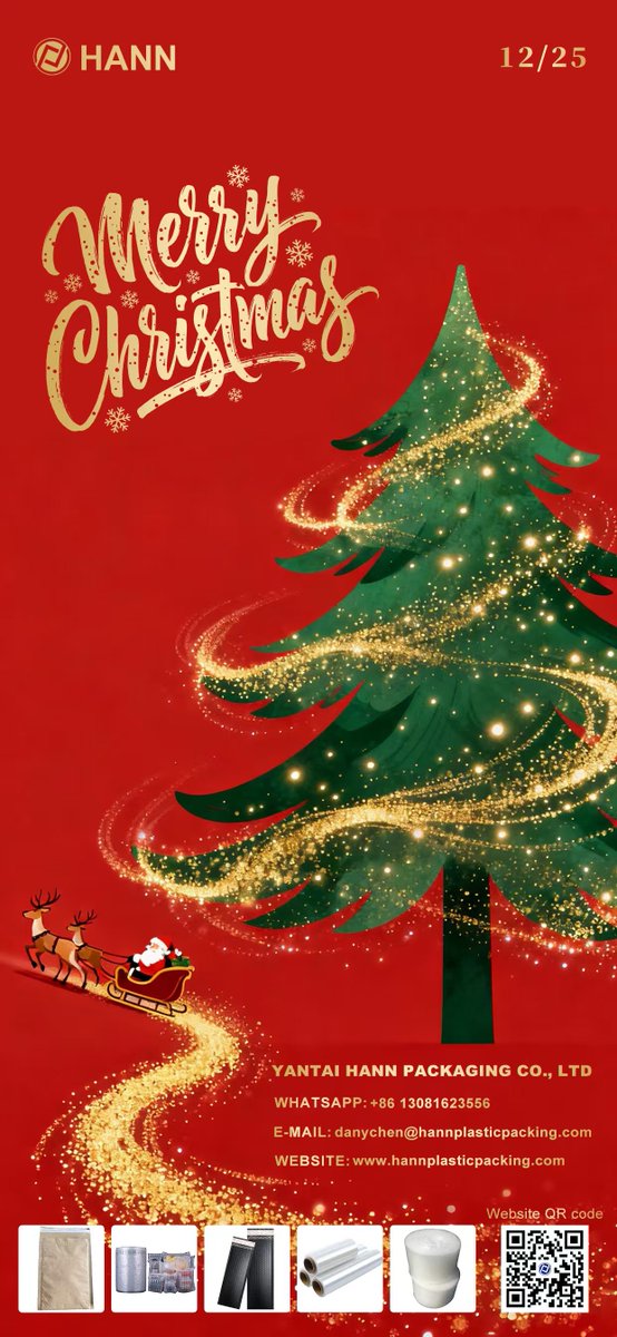 Danychen876322's tweet photo. Hann Packaging wishes everyone a Merry Christmas and a Happy New Year! 
Thank you to our new and existing customers for your trust and support in 2025. We will continue to strive for excellence in 2026. https://t.co/PZB0EoMoO1