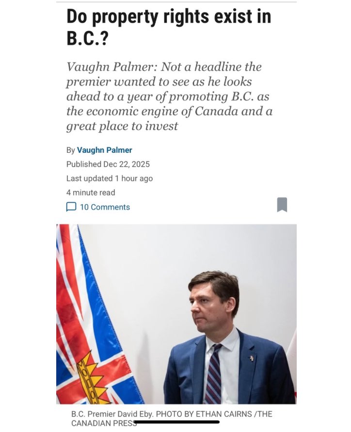 SteveKooner's tweet image. 🚨THIS ARTICLE CONFIRMS WHAT BRITISH COLUMBIANS KNEW ALL ALONG

Indigenous leaders now openly say the courts are applying the TRUE INTENT of DRIPA and s.8.1 of the INTERPRETATION ACT. 

Despite what Premier David Eby now states, he and the NDP deliberately adopted these laws…