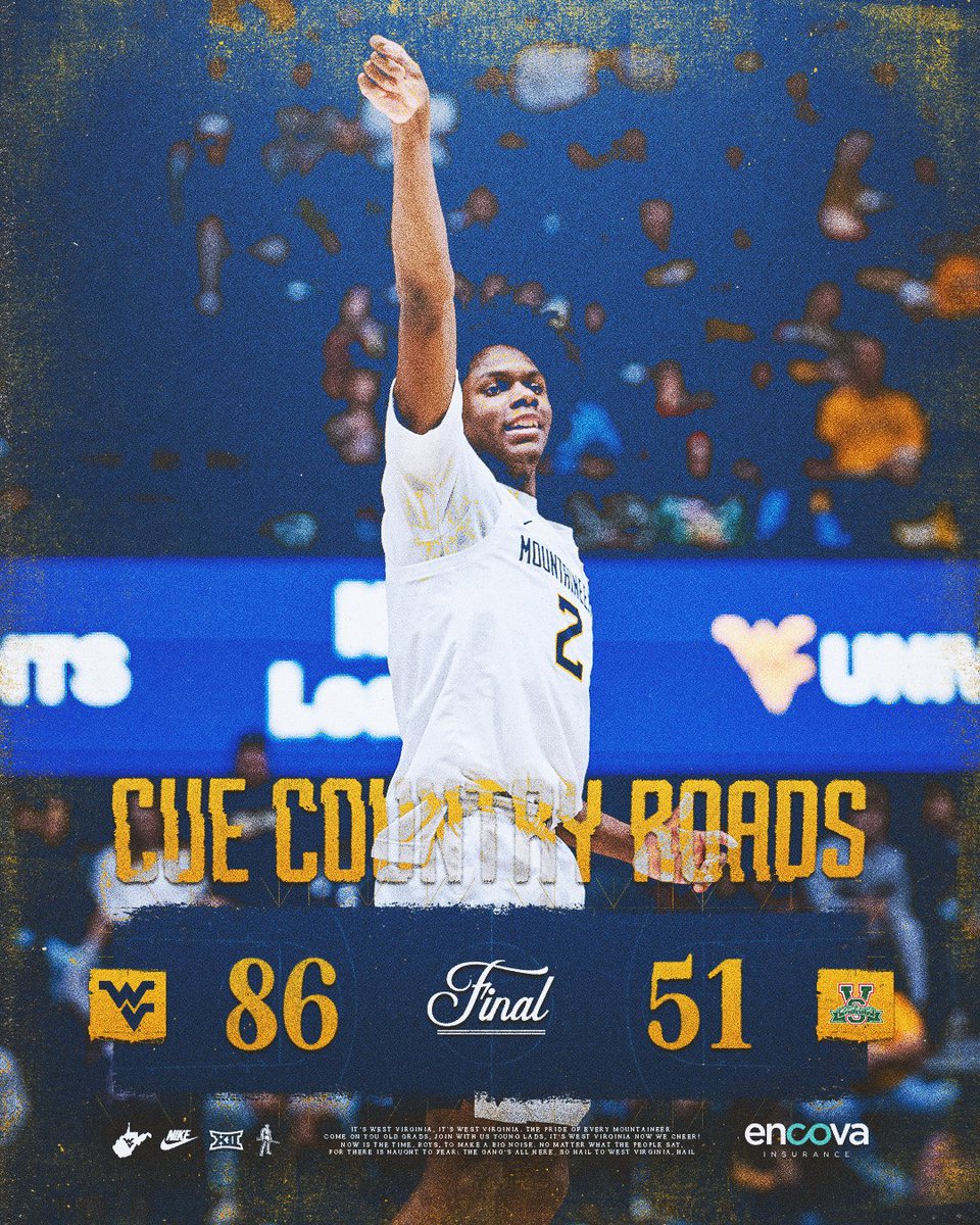 WVUhoops's tweet photo. 🎶 CUE COUNTRY ROADS!! https://t.co/zoV8Xq6mBO