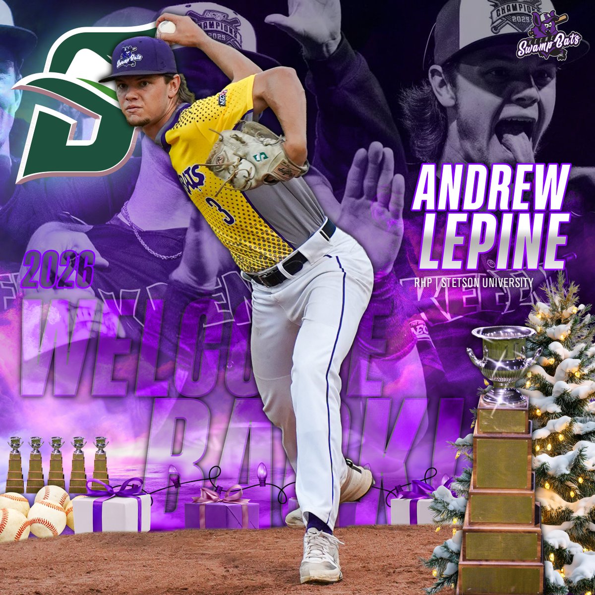 swampbats_keene's tweet photo. Next gift from us! Welcome back @andrew_lepine!
"Subby" was 2-0 with a 3.58 ERA and 25 strikeouts in 27.2 innings over 18 appearances last summer, including a big five out scoreless appearance in the championship clinching game at Martha's Vineyard.
#GoBats🦇 https://t.co/IwUtd78Gps