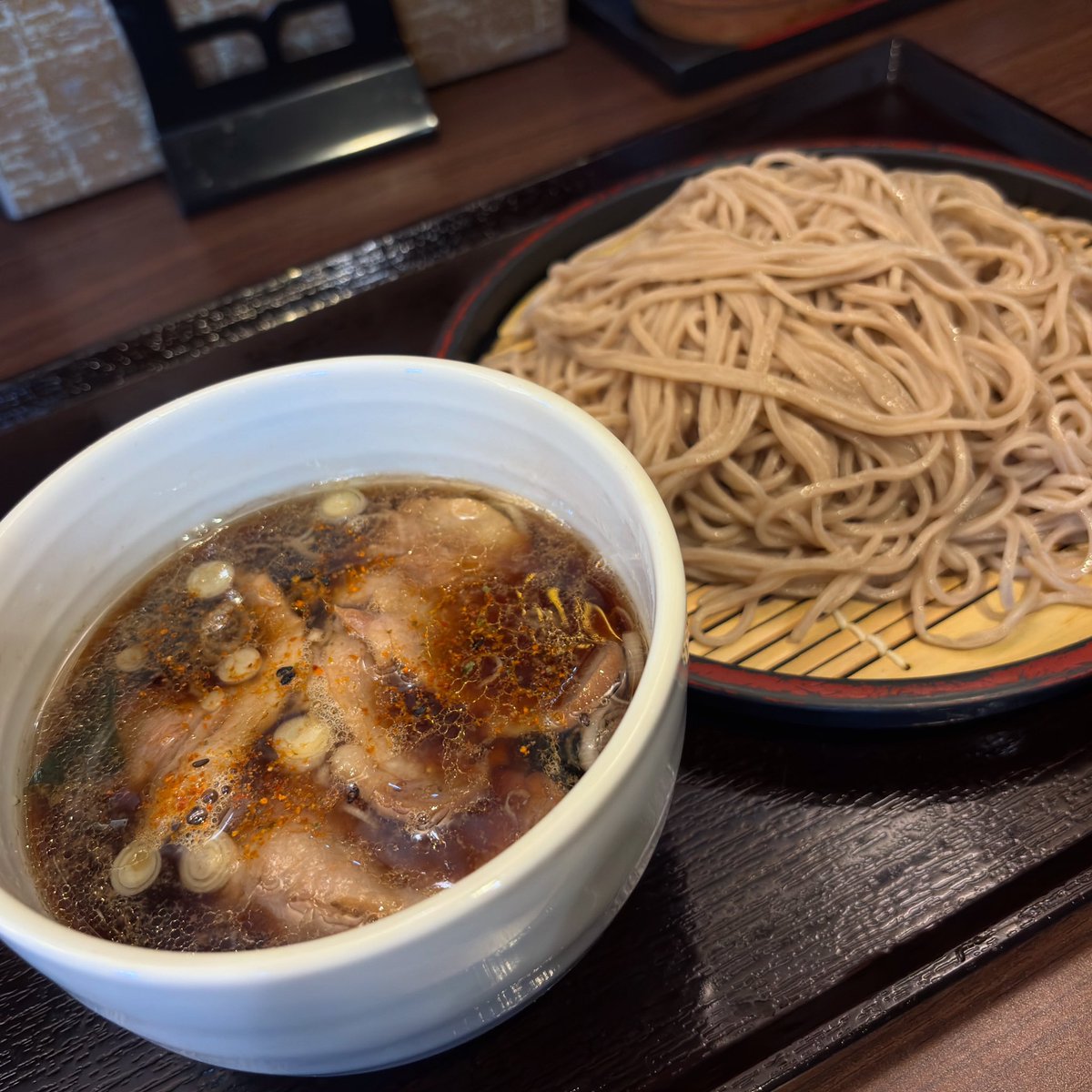 鴨つけそばでした。