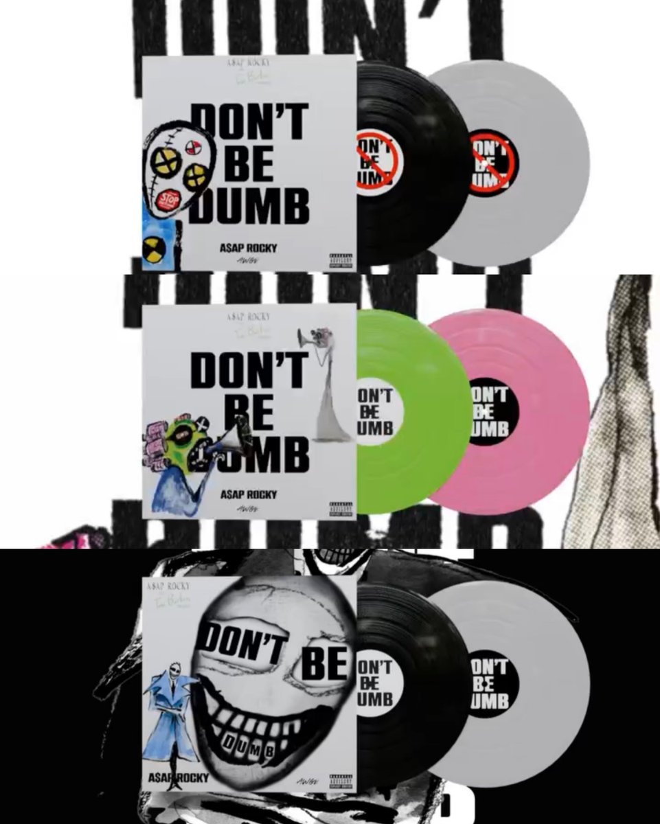 A$AP Rocky's signed 'DON'T BE DUMB' vinyl editions are already