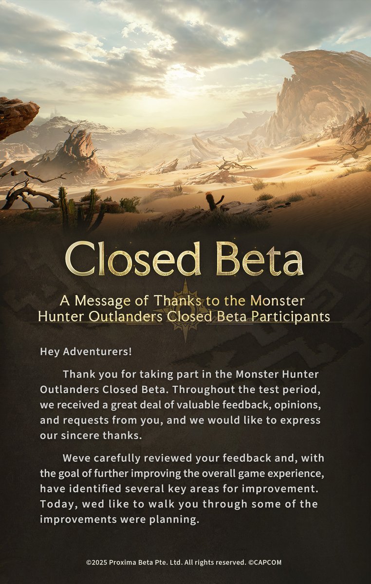 Monster Hunter Outlanders tweet media