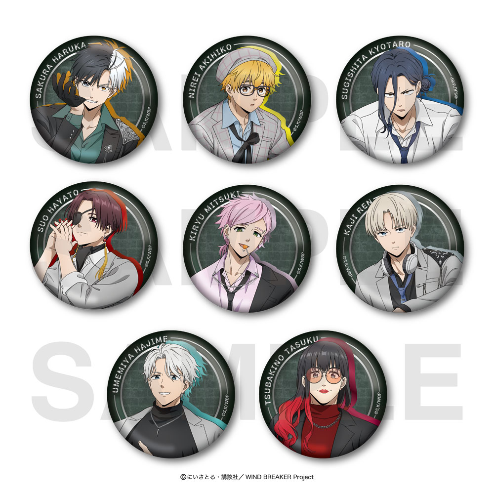 WIND BREAKER_トレーディングメタリック缶バッジ （全8種） 【BOX／8個