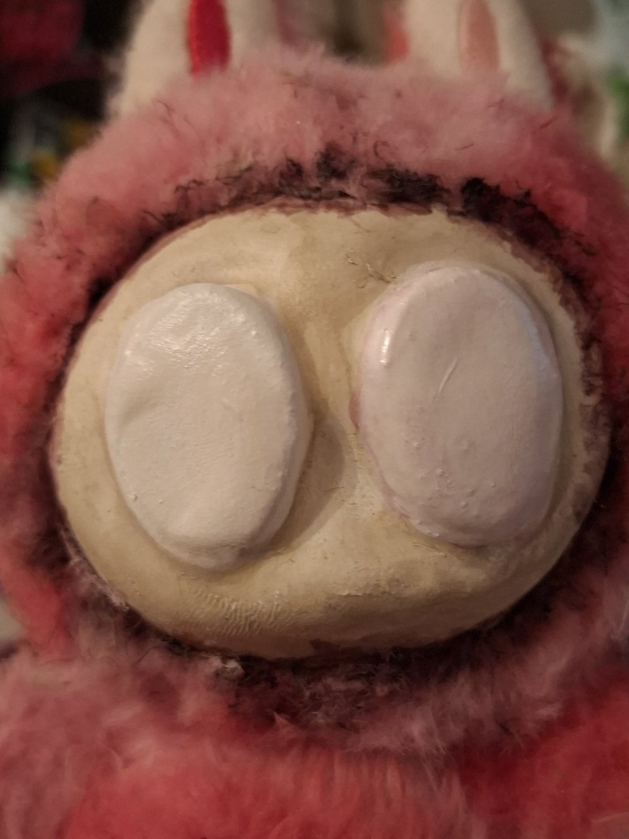A kid left a labubu at work so i gave it a new face