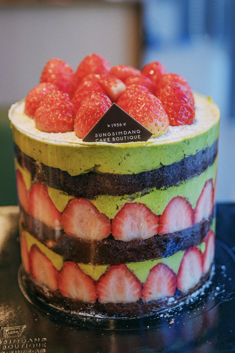 X에 공유된 성심당 말차시루 사진