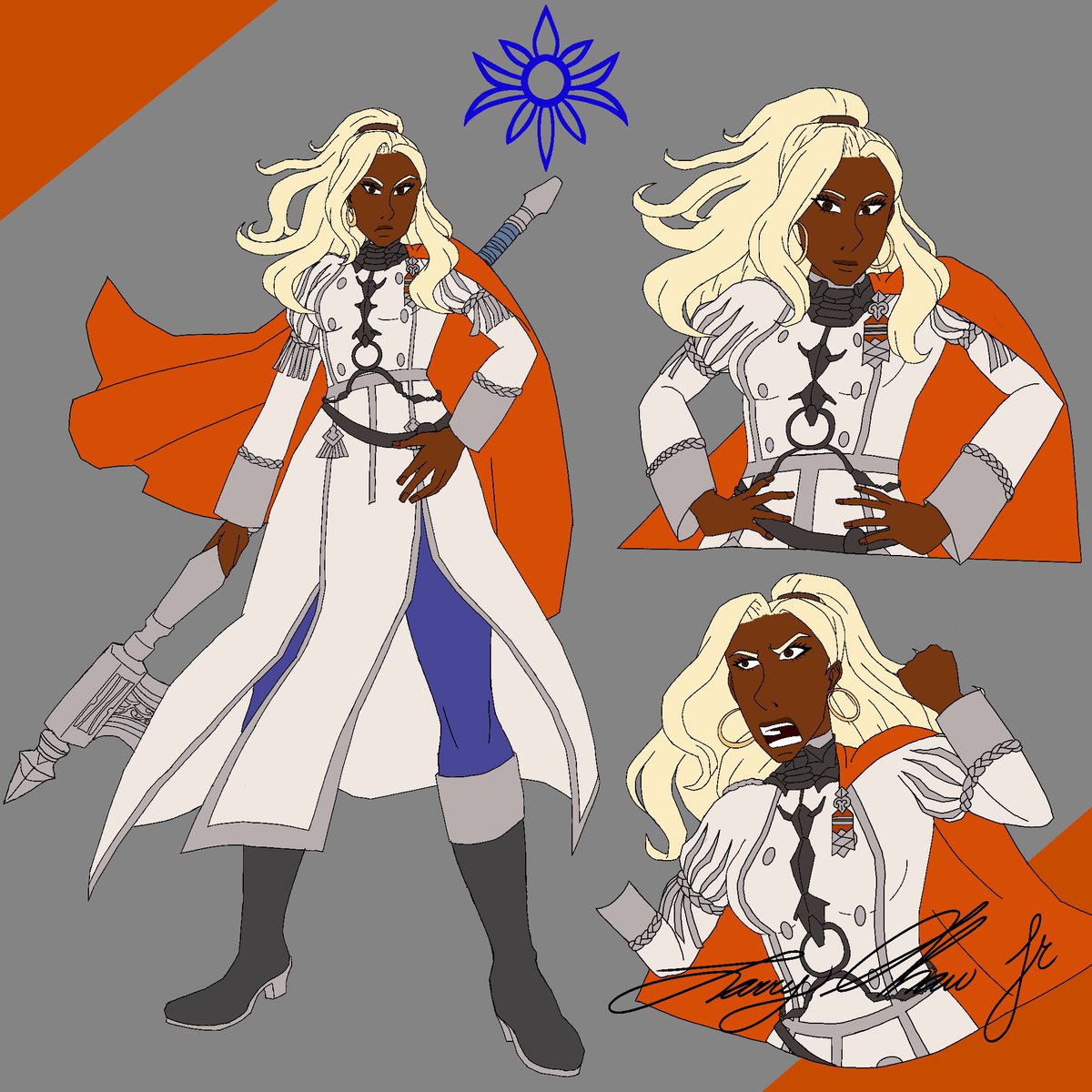 ArtByLarryShaw's tweet photo. First Character Sheet/Slight Redesign/Take Of My #FireEmblemOC And Renaming Her From Giuliana Arienti To #NiaArienti If She Was In Three Houses And Hopes As Part Of The Story
By @Larry__Shaw__Jr
#ArtByLarryShawJr #Procreate #CharacterSheet #ArtOnX
#CharacterDesign #FireEmblem https://t.co/U1nx6Beji3