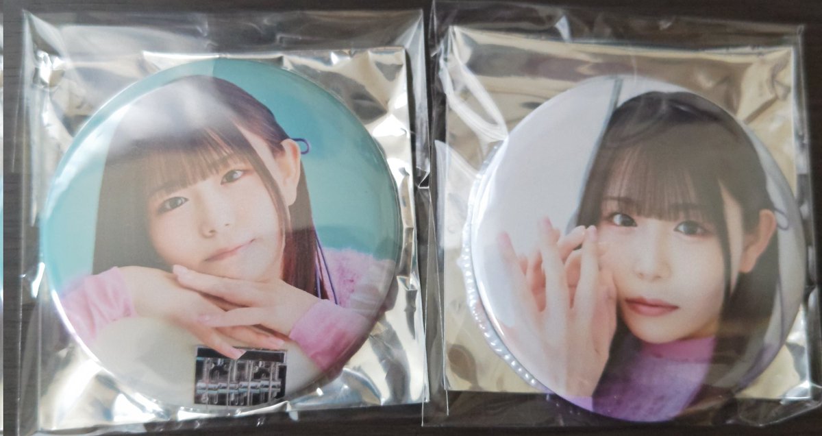 小日向美香 缶バッチ（買取or交換） 求→1枚目の缶バッチ 譲→2枚目の