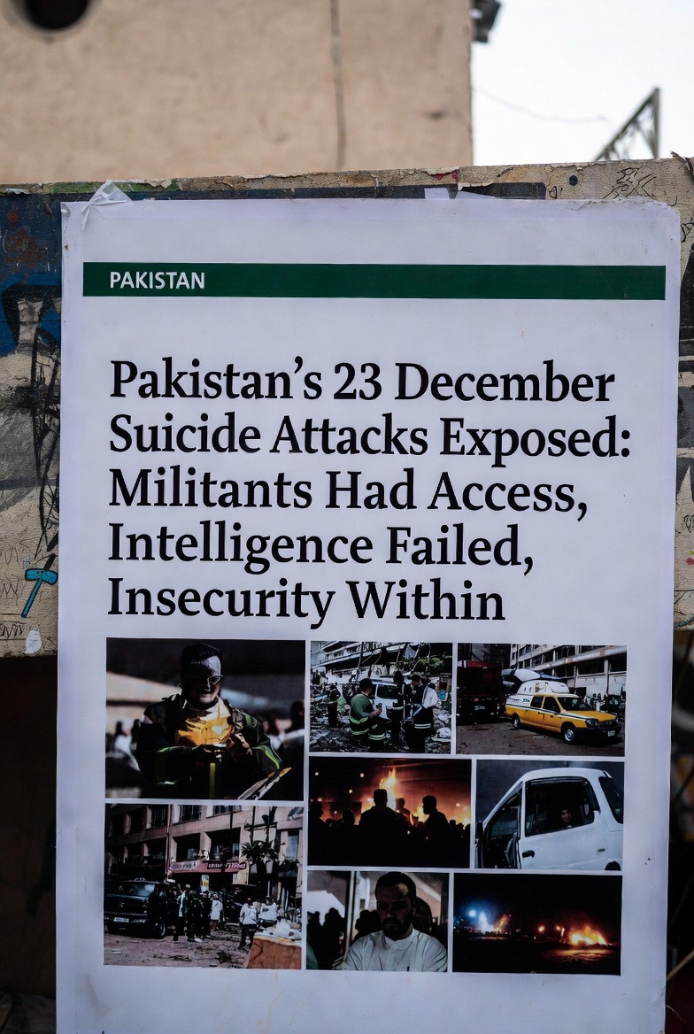 zubedkhan195022's tweet image. Expose Pakistan’s repeated 23 December suicide attacks revealing militant access, intelligence failure and internal insecurity.
#FaildStatePakistan #PakistanInsecurity #PakistanUnstable #ExposingPakistanTerrorism