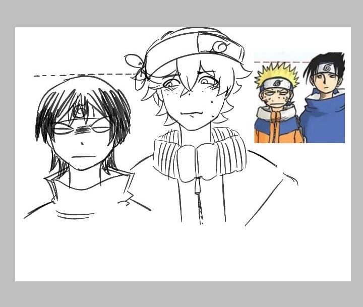 not even this universe can save scara from being small,,, what a lost of aura,, #chiscara #narusasu ?
