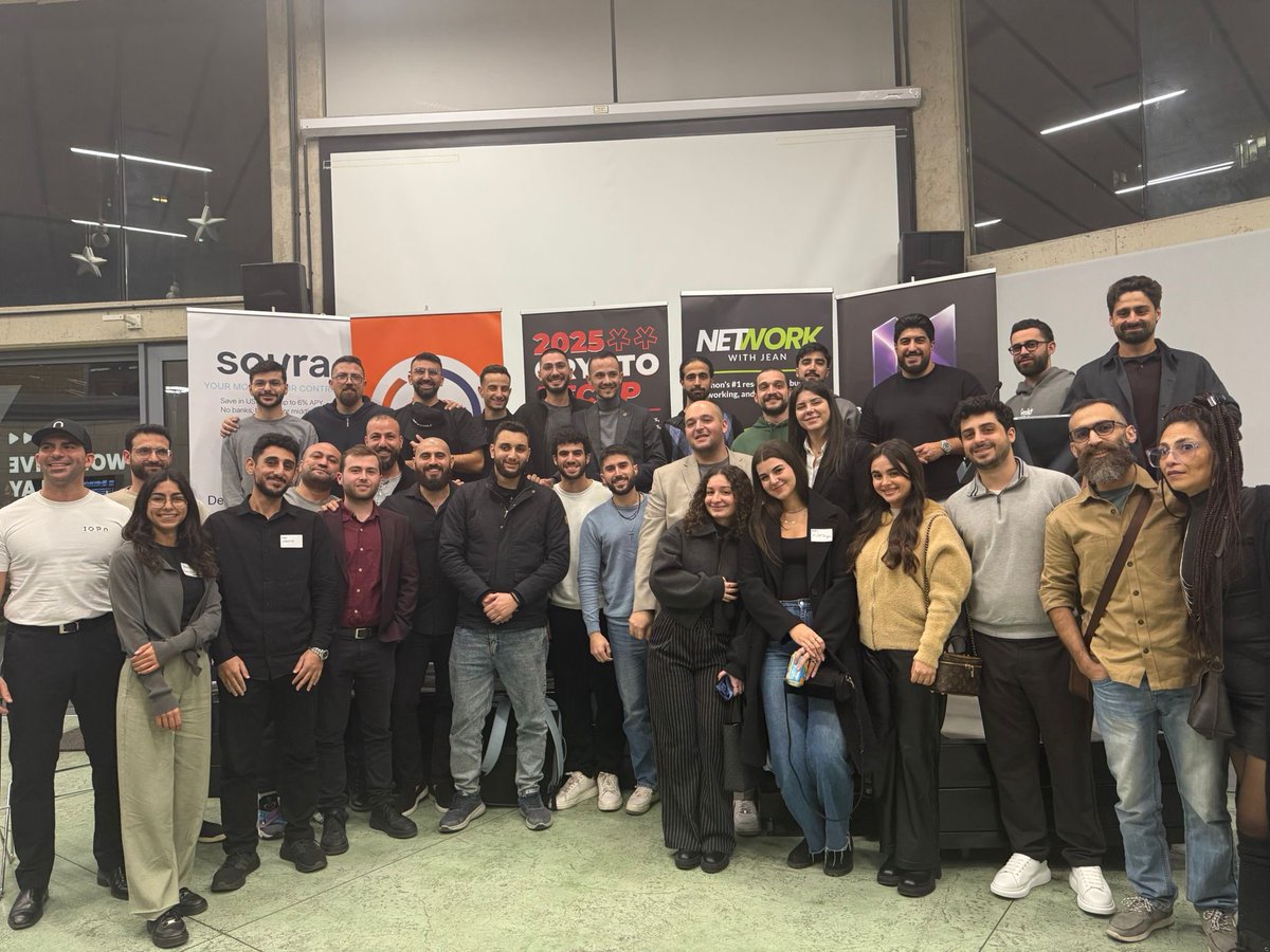 merheb's tweet image. cryoto is dead… long live crypto.

was away the whole day, we had a crypto event, met awesome people, and had a great time with smart, lovely friends.

Will share more of the memories we collected tomorrow.